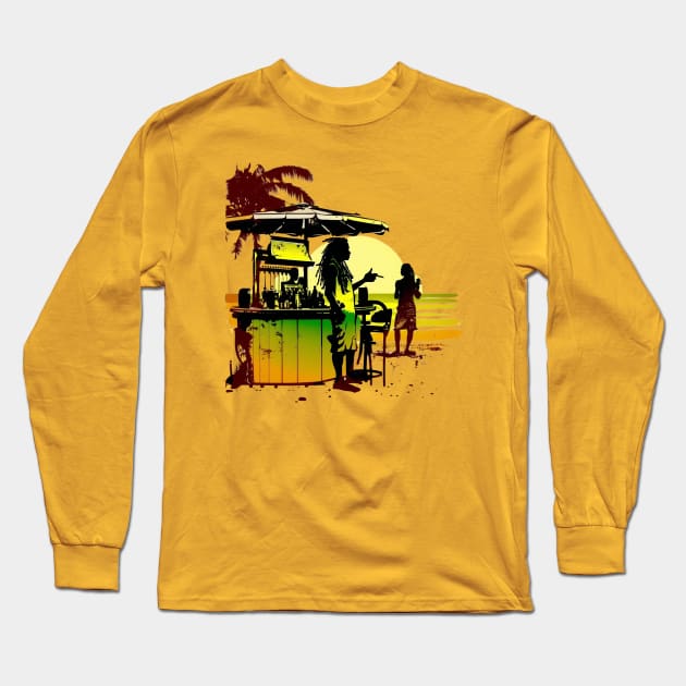 Beach Vibes Long Sleeve T-Shirt by apsi